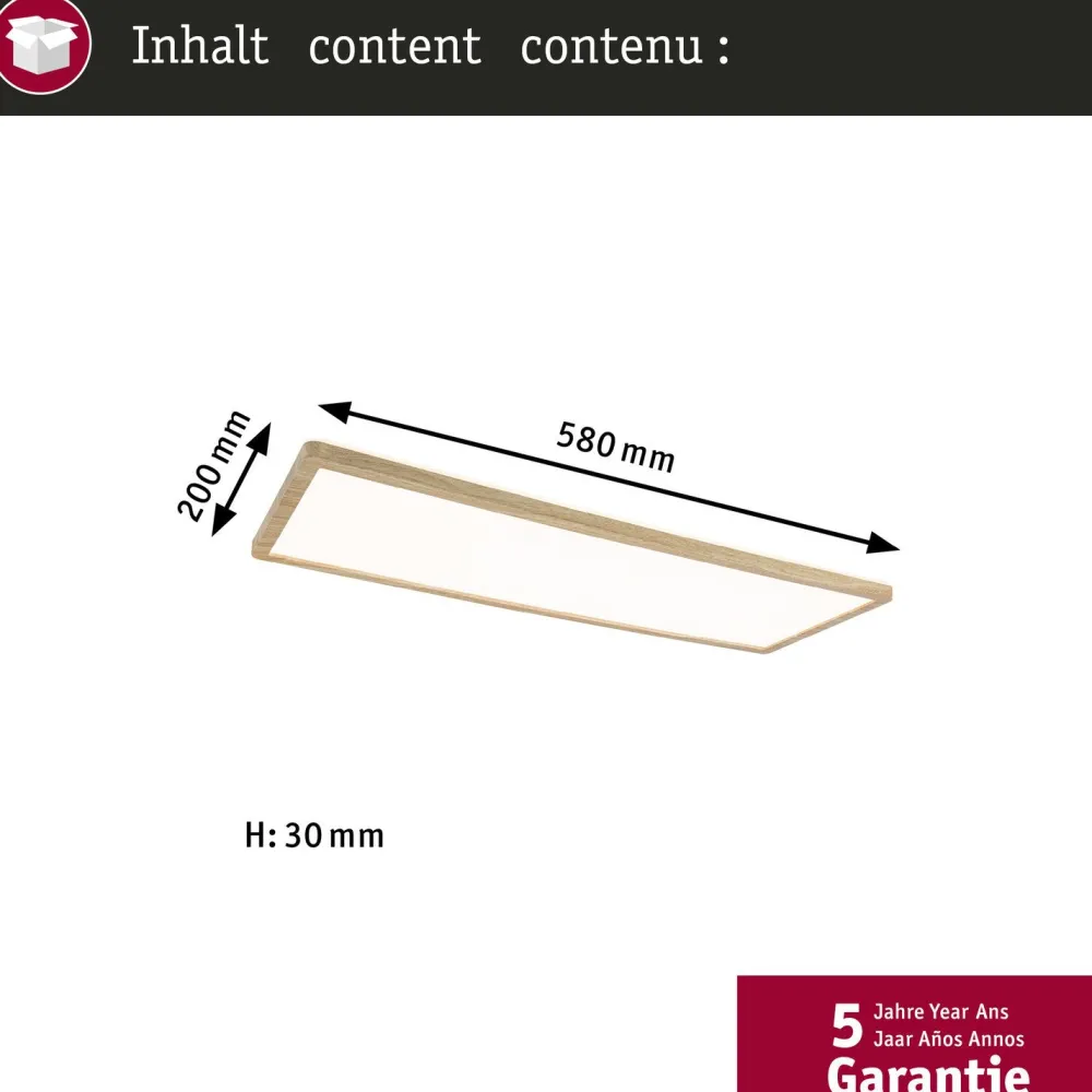 Hot LED-paneeli Atria Shine, kulmikas, IP44, 3000-6500K, eri kokoja Led-Paneelit|Led-Valot