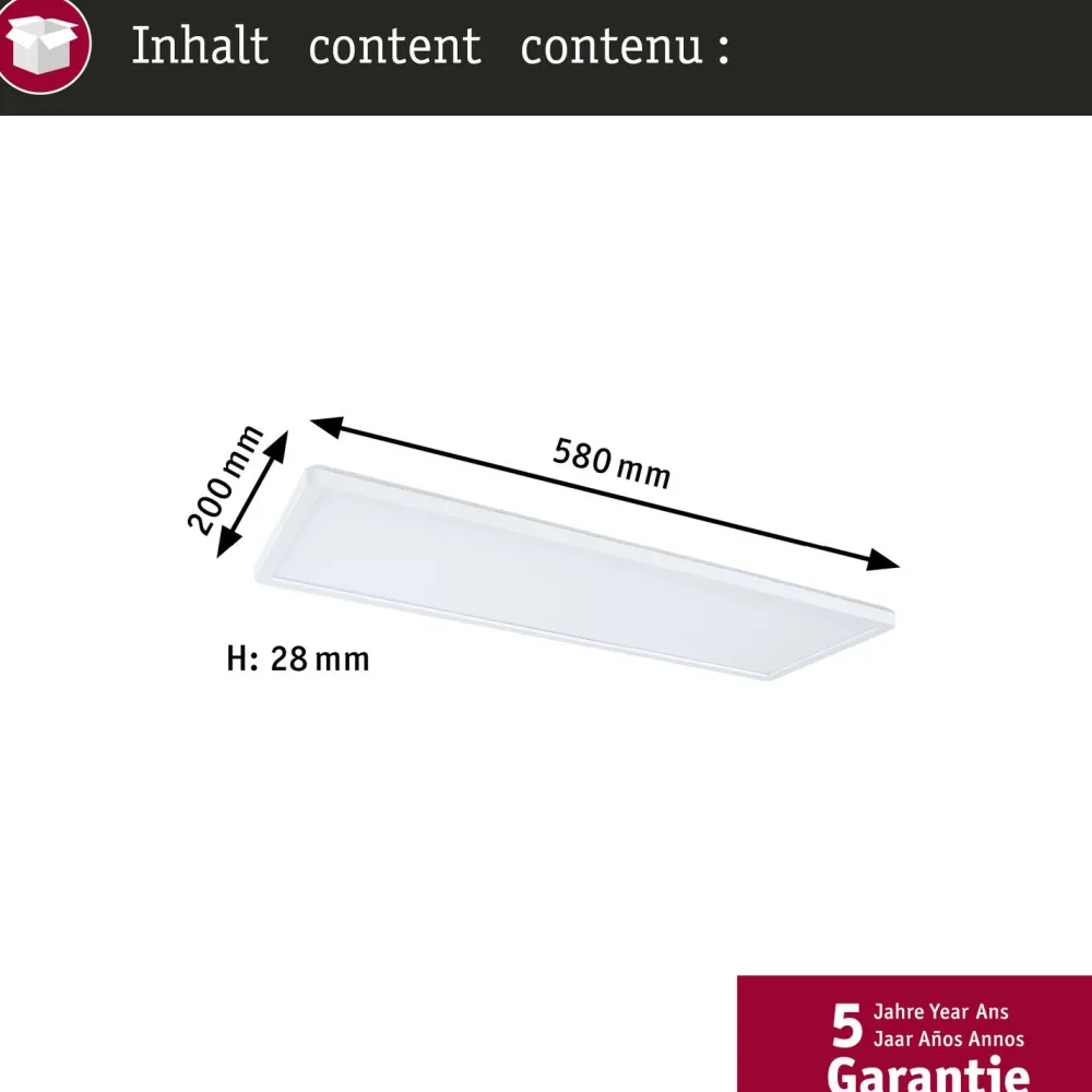 Hot LED-paneeli Atria Shine, kulmikas, IP44, 3000-6500K, eri kokoja Led-Paneelit|Led-Valot