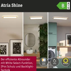 Hot LED-paneeli Atria Shine, kulmikas, IP44, 3000-6500K, eri kokoja Led-Paneelit|Led-Valot