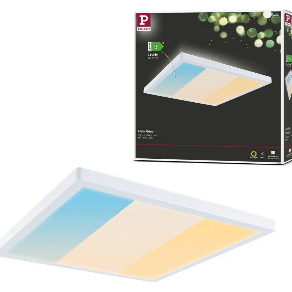 Hot LED-paneeli Atria Shine, kulmikas, IP44, 3000-6500K, eri kokoja Led-Paneelit|Led-Valot