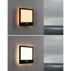 Sale LED-paneeli ulkokäyttöön Lamina, IP44, 25x25cm, liiketunnistin, hämärätunnistin, säädettävä värilämpötila, eri värejä Kattovalaisimet|Kattovalaisimet Ulos