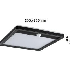 Sale LED-paneeli ulkokäyttöön Lamina, IP44, 25x25cm, liiketunnistin, hämärätunnistin, säädettävä värilämpötila, eri värejä Kattovalaisimet|Kattovalaisimet Ulos