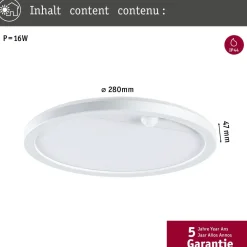 Online LED-paneeli ulkokäyttöön Lamina, IP44, 28cm, liiketunnistin, hämärätunnistin, säädettävä värilämpötila, eri värejä Kattovalaisimet|Kattovalaisimet Ulos