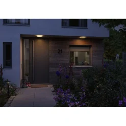 Online LED-paneeli ulkokäyttöön Lamina, IP44, 28cm, liiketunnistin, hämärätunnistin, säädettävä värilämpötila, eri värejä Kattovalaisimet|Kattovalaisimet Ulos