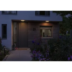 Online LED-paneeli ulkokäyttöön Lamina, IP44, 28cm, liiketunnistin, hämärätunnistin, säädettävä värilämpötila, eri värejä Kattovalaisimet|Kattovalaisimet Ulos