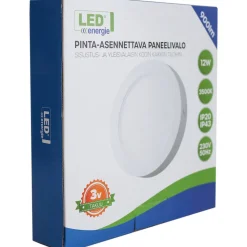 LED-paneelivalaisin , 12W, 3500K, Ø174mm*LED Energie Discount