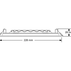LED-paneelivalaisin , 18W, 1340lm, neliö, sisäänrakennettu liitäntälaite*LED Energie Hot