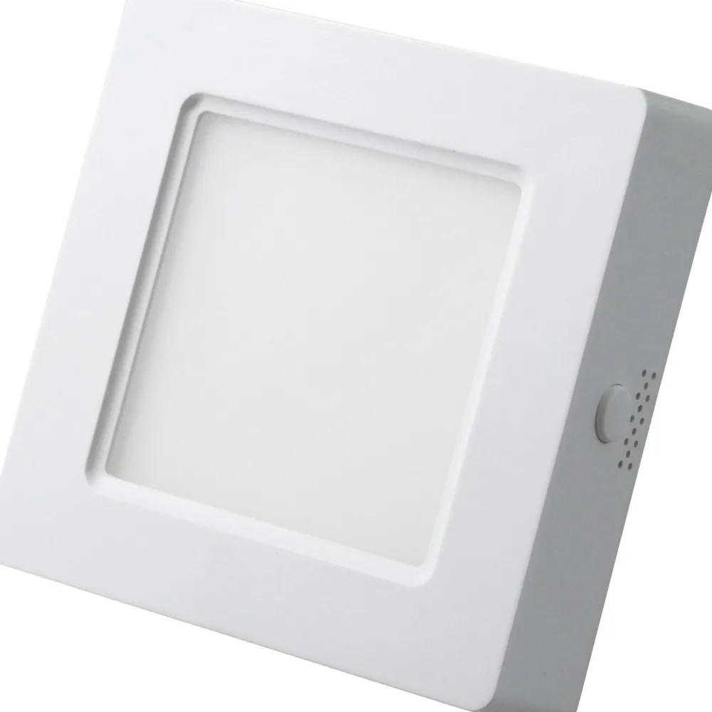 Clearance LED-paneelivalaisin , 6W, 370lm, 3500K, pinta-asennettava, neliö, sisäänrakennettu liitäntälaite Led-Paneelit|Yleisvalaisimet