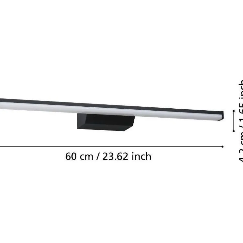 LED-peilivalaisin Regello-z connect.z 60cm, säädettävä värilämpötila, himmennettävä, IP44, seinään tai peilikaapin päälle*Eglo Outlet