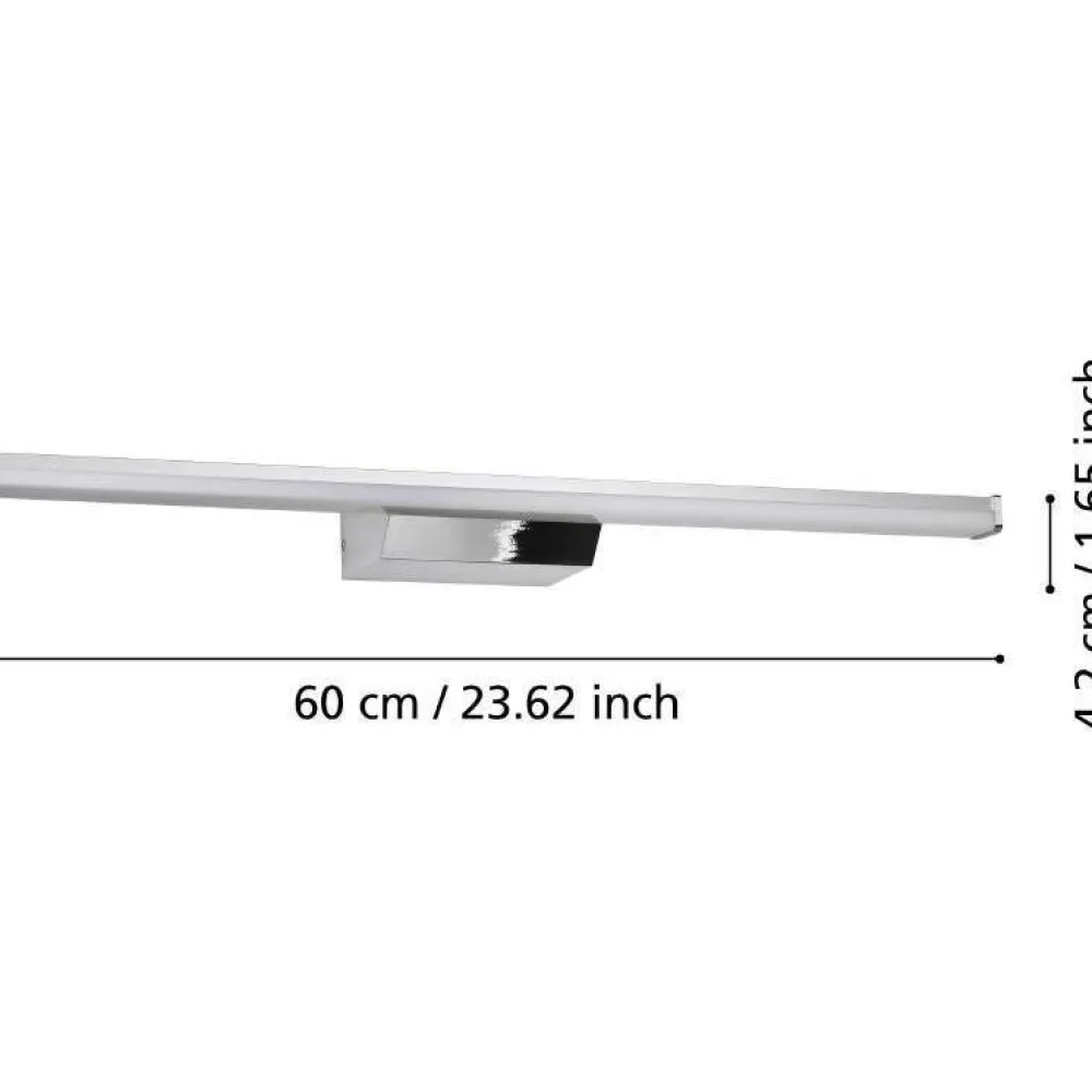 LED-peilivalaisin Regello-z connect.z 60cm, säädettävä värilämpötila, himmennettävä, IP44, seinään tai peilikaapin päälle*Eglo Outlet