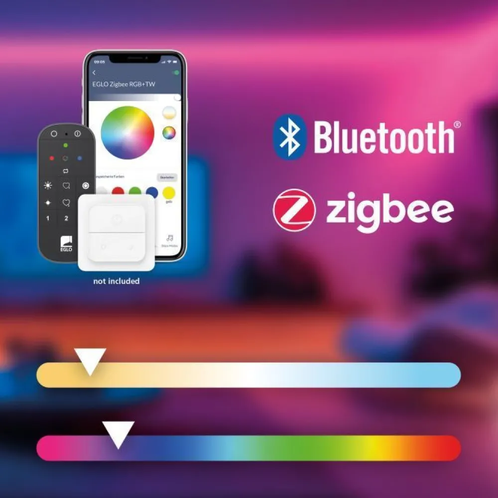 LED-peilivalaisin Regello-z connect.z 60cm, säädettävä värilämpötila, himmennettävä, IP44, seinään tai peilikaapin päälle*Eglo Outlet