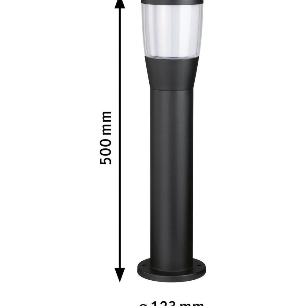Online LED-pollarivalaisin Bako, IP44, 50cm, korroosionkestävä Pollarivalaisimet