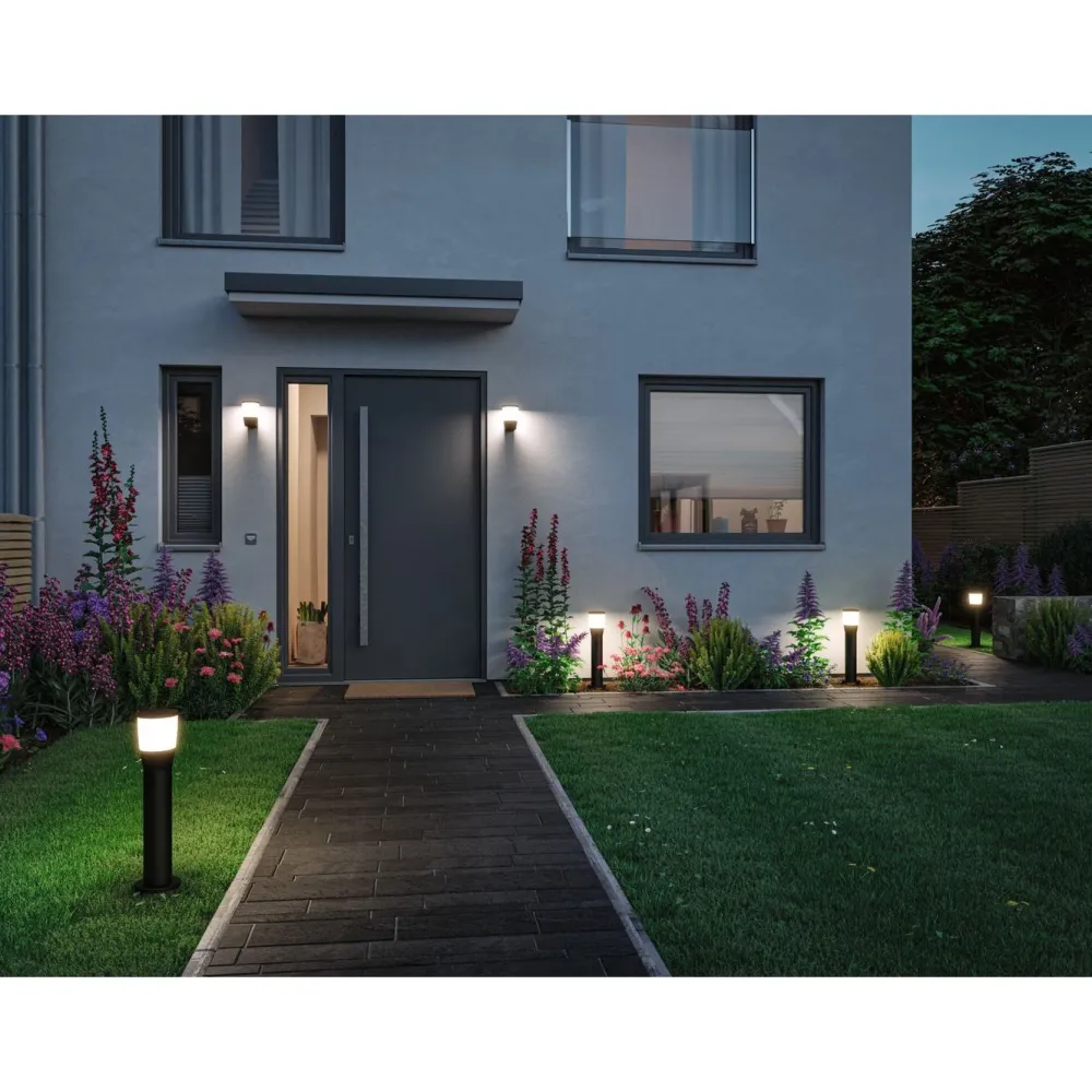 Online LED-pollarivalaisin Bako, IP44, 50cm, korroosionkestävä Pollarivalaisimet