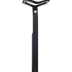 LED-pollarivalaisin Alara 665mm 3000K 10W 450lm hämäräohjattu liiketunnistin IR antrasiitti*Paulmann New
