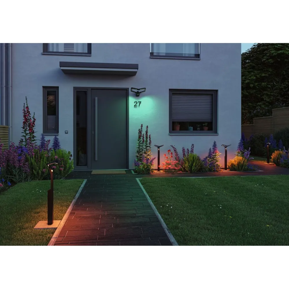 Online LED-pollarivalaisin Alara Smart Home Zigbee 3.0 665mm hämäräohjattu liiketunnistin IR RGBW+ 10W 450lm antrasiitti Ulkovalaisimet Liiketunnistimella Ja Hämäräkytkimellä|Ulkovalaisimet Liiketunnistimella