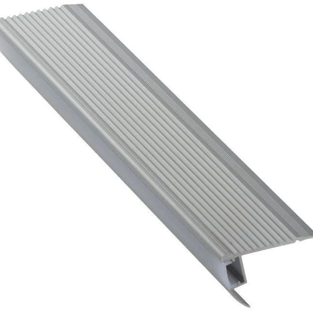 LED-porraslistan päätypala F-310A, alumiini, mattahopea*Euroshrink Outlet