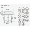 LED-porrasvalosarja Allan Steplight 4-osainen alumiini Terassivalot|Led-Ulkovalot
