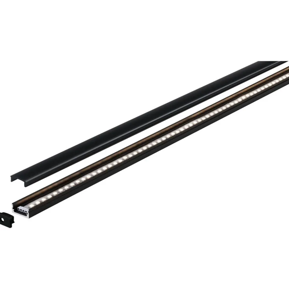 LED-profiili diffuusorilla Base, musta, eri kokoja*Paulmann Clearance