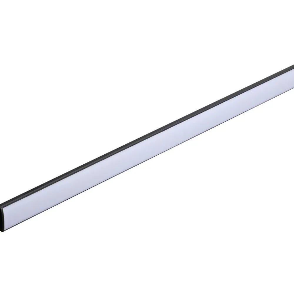 Online LED-profiili diffuusorilla Base White, musta/valkoinen, eri kokoja Led-Listat