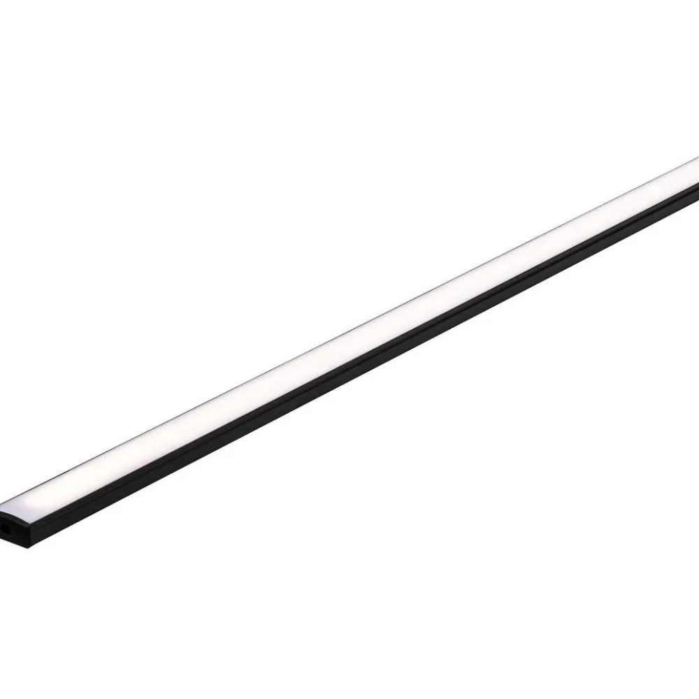 Online LED-profiili diffuusorilla Base White, musta/valkoinen, eri kokoja Led-Listat