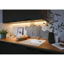 Online LED-profiili diffuusorilla Base White, musta/valkoinen, eri kokoja Led-Listat