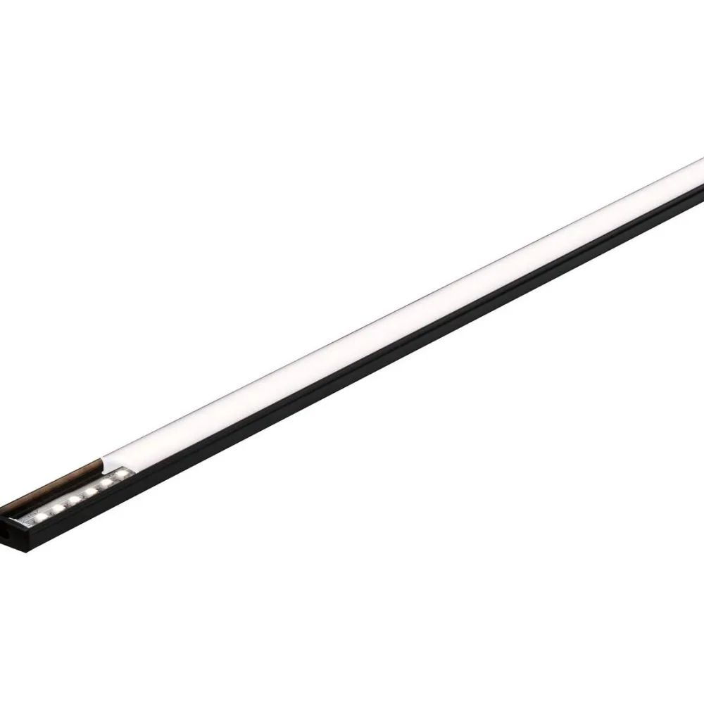 Online LED-profiili diffuusorilla Base White, musta/valkoinen, eri kokoja Led-Listat