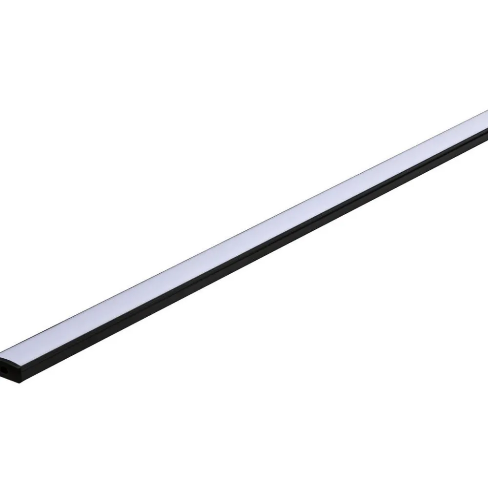 Online LED-profiili diffuusorilla Base White, musta/valkoinen, eri kokoja Led-Listat