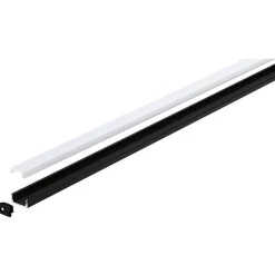 Online LED-profiili diffuusorilla Base White, musta/valkoinen, eri kokoja Led-Listat