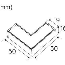LED-profiili LED Extend G2 Corner säädettävä valkoinen*Hide-a-lite Online