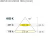 Clearance LED-profiili LED-Zircon Tran 4.9 W erillisvalaisin alulook Led-Listat