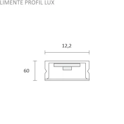Online LED-profiili 87, 24V 10W IP44, 17x870x9mm, alulook Led-Listat