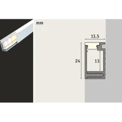 LED-profiili LumiTiles, anodisoitu alumiini, eri kokoja*Paulmann
