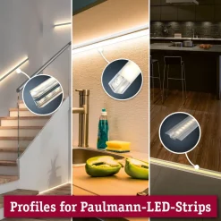 LED-profiili Square, musta/valkoinen, eri kokoja*Paulmann Online