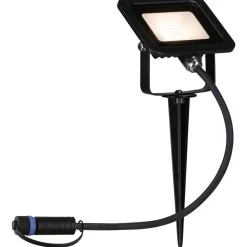 LED-puutarhaspotti Plug & Shine Fluter, IP65, 3000K, 6,8W, musta*Paulmann Best