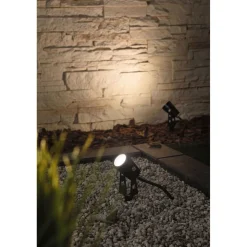 LED-puutarhaspotti Plug & Shine maapiikki IP65 3000K 3.5W 21VA musta, 3kpl/pkt*Paulmann Hot