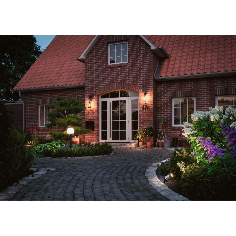 LED-puutarhaspotti Plug & Shine Classic, IP65, 3000K, antrasiitti*Paulmann New