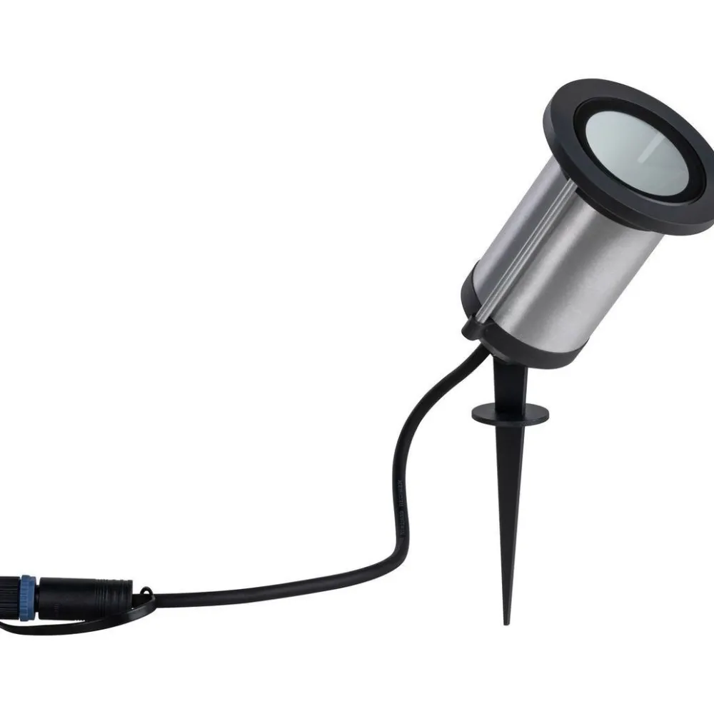 LED-puutarhaspotti Plug & Shine Classic, IP65, 3000K, antrasiitti*Paulmann New