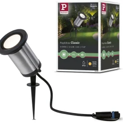 LED-puutarhaspotti Plug & Shine Classic, IP65, 3000K, antrasiitti*Paulmann New