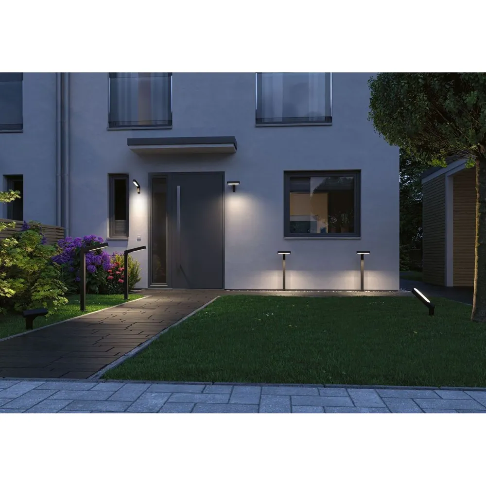 LED-puutarhaspotti Plug & Shine Ito, IP65, 3000K, vaakasuuntainen säätö, antrasiitti*Paulmann Discount
