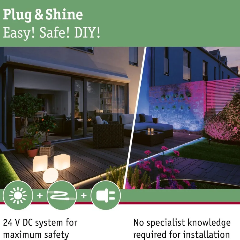 New LED-puutarhaspotti Plug & Shine maapiikki IP65 3000K 3.5W musta Puutarhavalaisimet