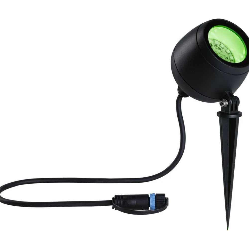 LED-puutarhaspotti Plug & Shine Kikolo, Smart Home Zigbee 3.0, IP65, RGBW+, antrasiitti*Paulmann Hot