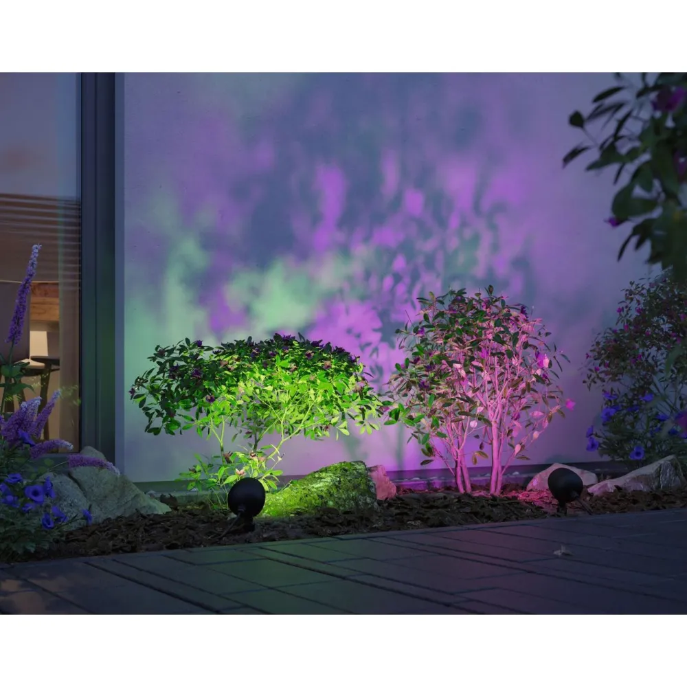 LED-puutarhaspotti Plug & Shine Kikolo, Smart Home Zigbee 3.0, IP65, RGBW+, antrasiitti*Paulmann Hot