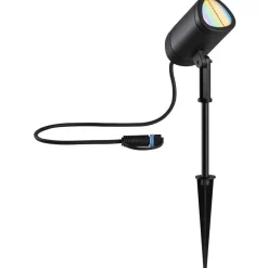 LED-puutarhaspotti Plug & Shine Shira, Smart Home Zigbee 3.0, IP65, RGBW+, antrasiitti*Paulmann Best