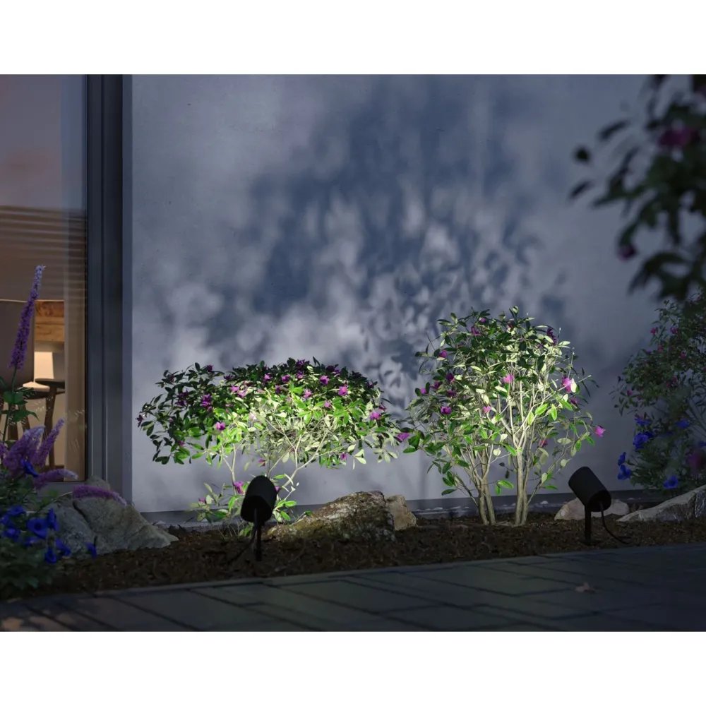 LED-puutarhaspotti Plug & Shine Shira, Smart Home Zigbee 3.0, IP65, RGBW+, antrasiitti*Paulmann Best