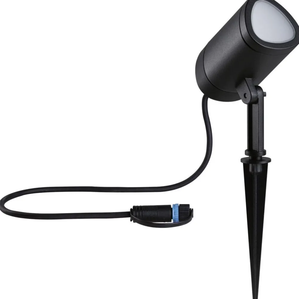 LED-puutarhaspotti Plug & Shine Shira, Smart Home Zigbee 3.0, IP65, RGBW+, antrasiitti*Paulmann Best