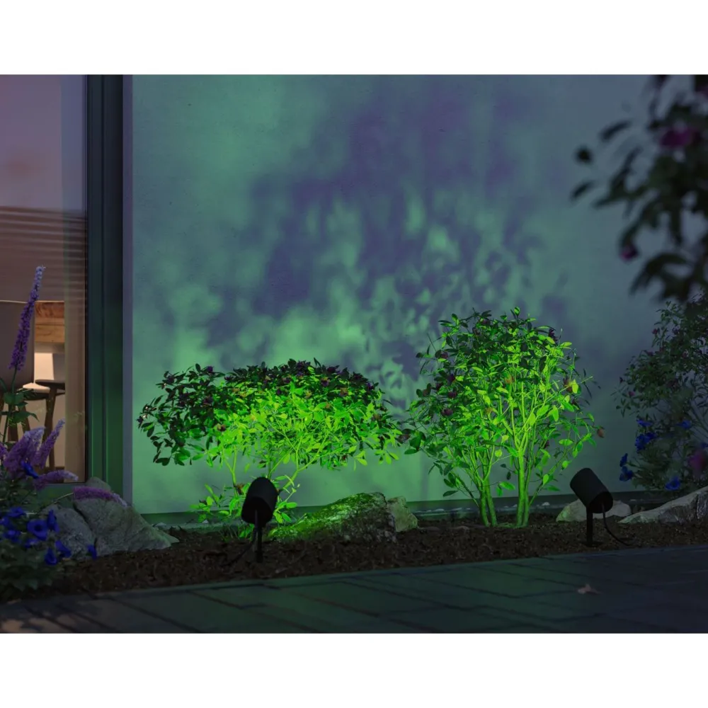 LED-puutarhaspotti Plug & Shine Shira, Smart Home Zigbee 3.0, IP65, RGBW+, antrasiitti*Paulmann Best