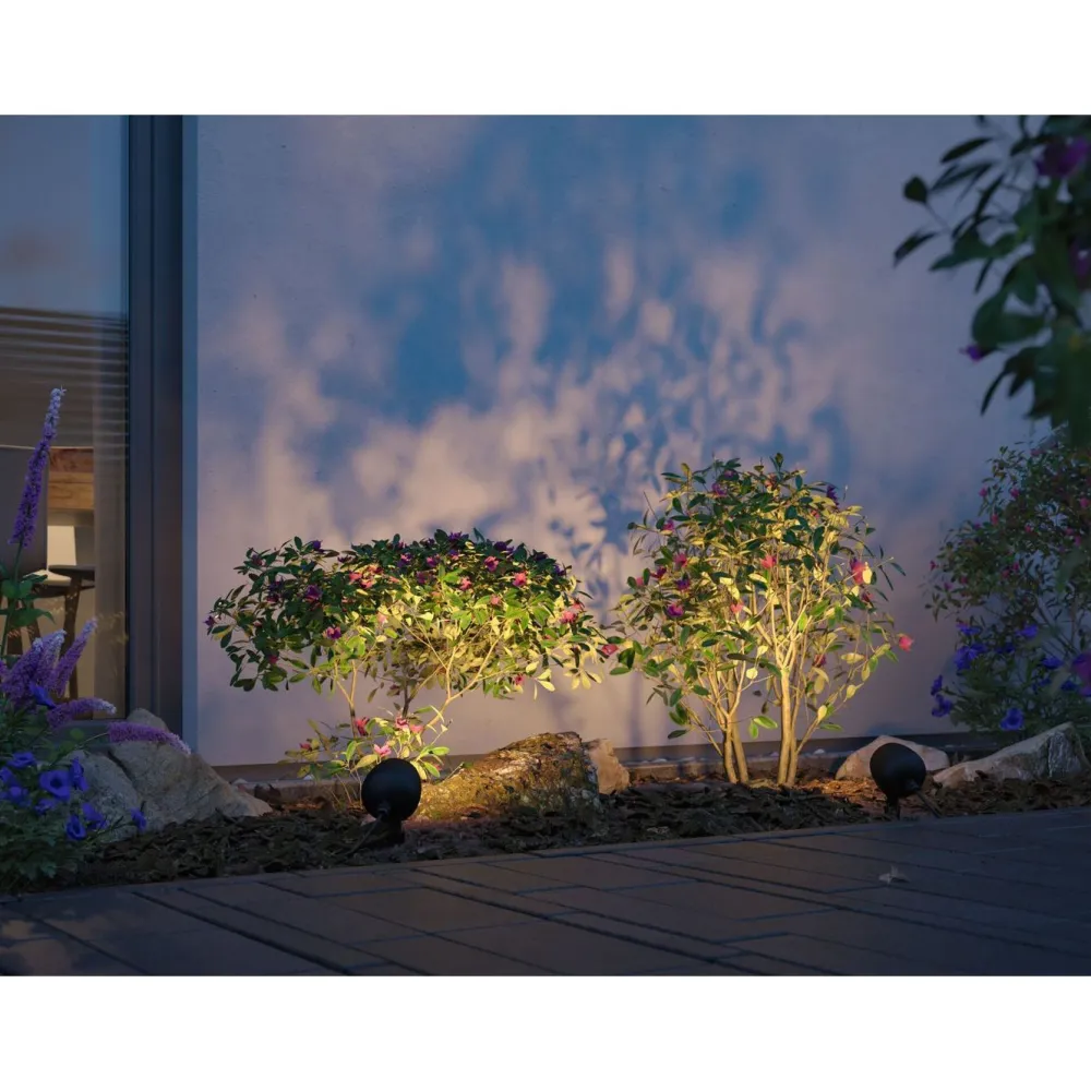 Discount LED-puutarhaspotti Plug & Shine Kikolo, Smart Home Zigbee 3.0, IP65, säädettävä värilämpötila, antrasiitti Älyvalaisimet Ulos