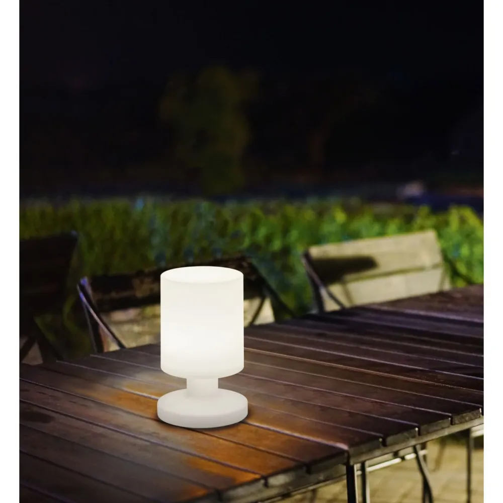 Best LED-pöytävalaisin Lora Ø 130x205 mm valkoinen Pöytävalaisimet