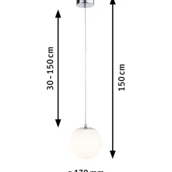 LED-riippuvalaisin Gove, IP44, 9W, eri värejä Ikkunavalaisimet