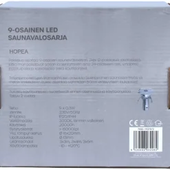 LED-saunavalosarja , 9-osainen, hopea, teflon*LED Energie Sale